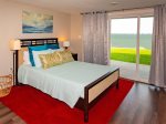 Enjoy Copano Bay views from the queen sized bed in efficiency